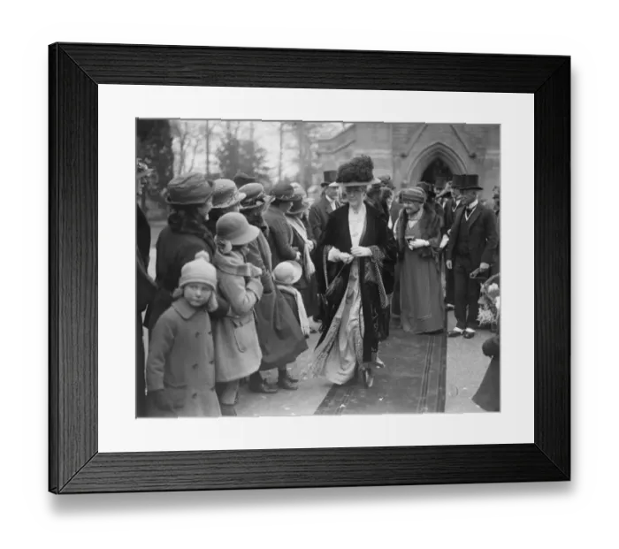 Framed Print : Earls daughter marries her fathers land agent The marriage of Lady Sibell Pierrepont