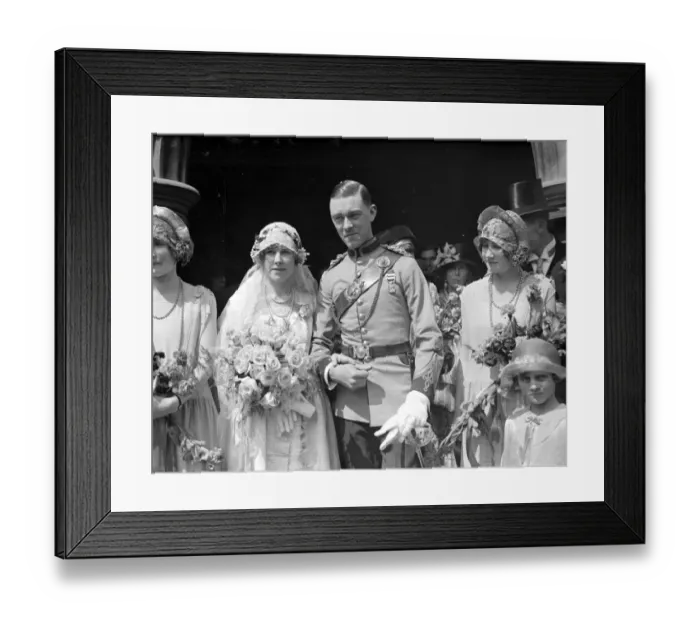 Framed Print : Wedding of Mr A. C. E. West, 10th Baluch Regiment, and Miss Mabella Lyall Reynolds Framed Print : Wedding of Mr A. C. E. West, 10th Baluch Regiment, and Miss Mabella Lyall Reynolds
