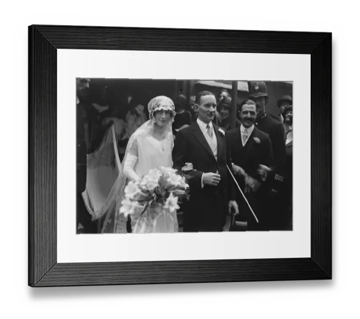 Framed Print : Wedding The wedding took place on Saturday at St Jamess Church, Sussex Gardens Framed Print : Wedding The wedding took place on Saturday at St Jamess Church, Sussex Gardens