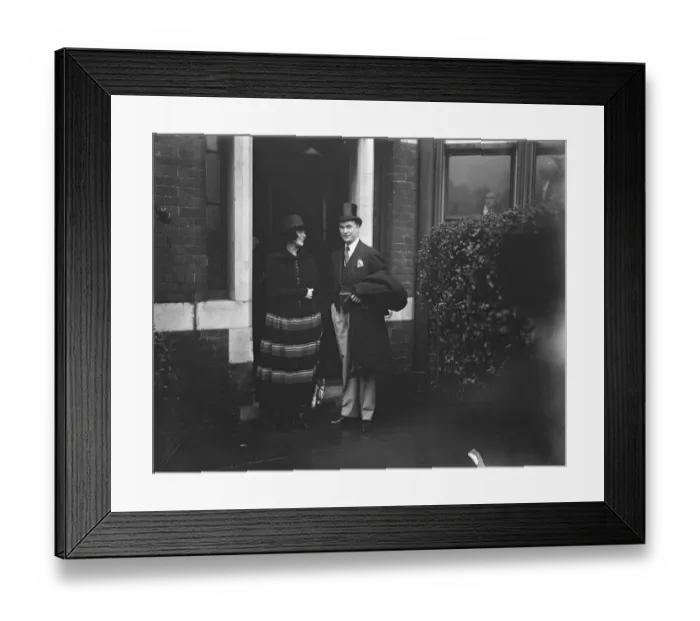 Framed Print : Mr John Drinkwater weds again Mr John Drinkwater was married to Miss DAisy Kennedy