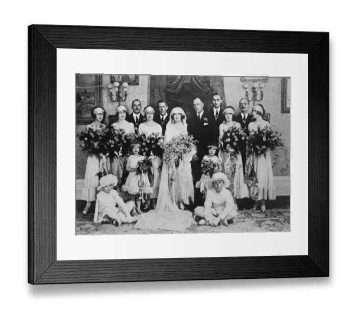 Framed Print : Canadas Royal Romance. The wedding took place at Ottawa, Canada, of Prince Erik of Denmark