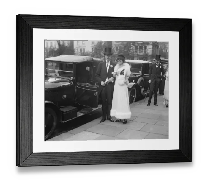 Framed Print : Peers brother weds former wife of famous airman. The Honourable James H B Rodney
