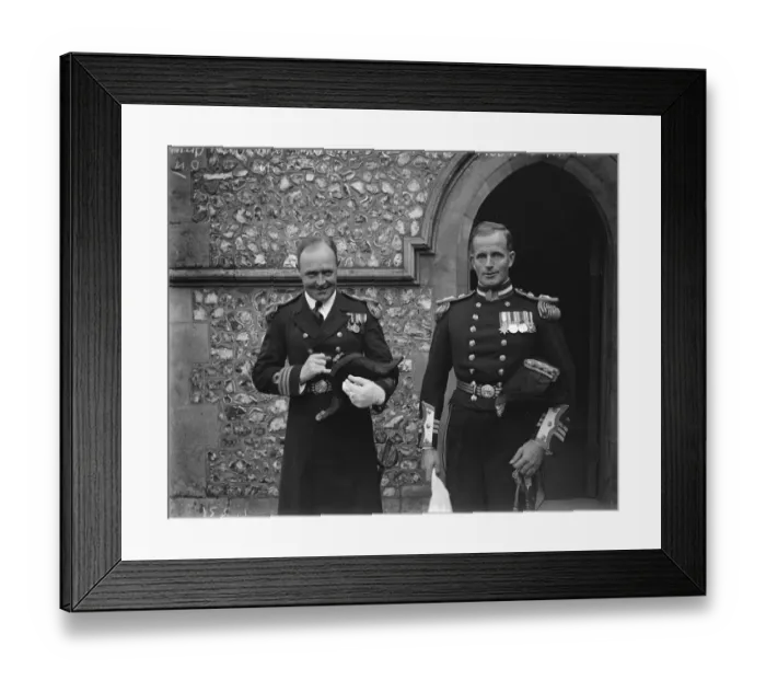 Framed Print : Naval Commanders wedding. The marriage of Commander Irvine Gordon Glennie RN Framed Print : Naval Commanders wedding. The marriage of Commander Irvine Gordon Glennie RN