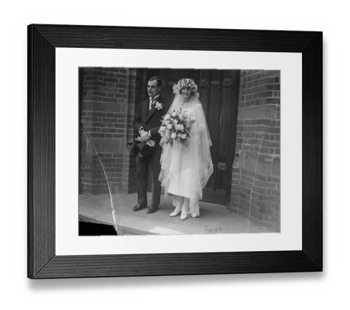 Framed Print : Harry Tates son married Mr R Hutchinson, son of Harry Tate, was married at Christ Church Framed Print : Harry Tates son married Mr R Hutchinson, son of Harry Tate, was married at Christ Church