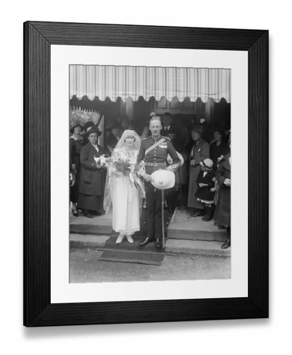Framed Print : Royal Marine officer weds Major J M Tuke, R M, was married at St Marks Hamilton Terrace Framed Print : Royal Marine officer weds Major J M Tuke, R M, was married at St Marks Hamilton Terrace