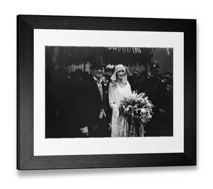 Framed Print : Wedding The marriage between Vicomte de Sibpour and Miss B Selfridge took place Framed Print : Wedding The marriage between Vicomte de Sibpour and Miss B Selfridge took place