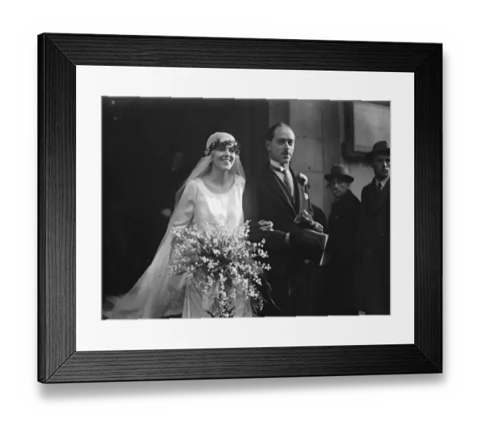 Framed Print : Major Raphaels wedding. The marriage of Major Raphael and Miss Cynthia Mayor Framed Print : Major Raphaels wedding. The marriage of Major Raphael and Miss Cynthia Mayor