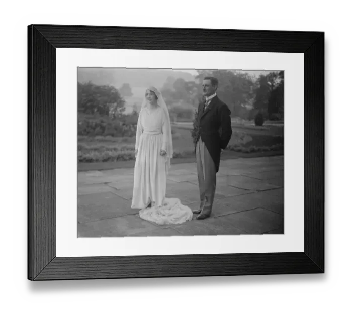 Framed Print : The wedding took place at Horningsham Church, near Warminster, between Lady Emma Thynne Framed Print : The wedding took place at Horningsham Church, near Warminster, between Lady Emma Thynne