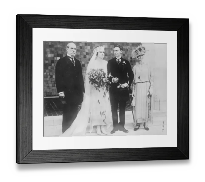 Framed Print : The Hughe Waddell Wedding in Washington. Miss Catherine Hughes, daughter of Framed Print : The Hughe Waddell Wedding in Washington. Miss Catherine Hughes, daughter of