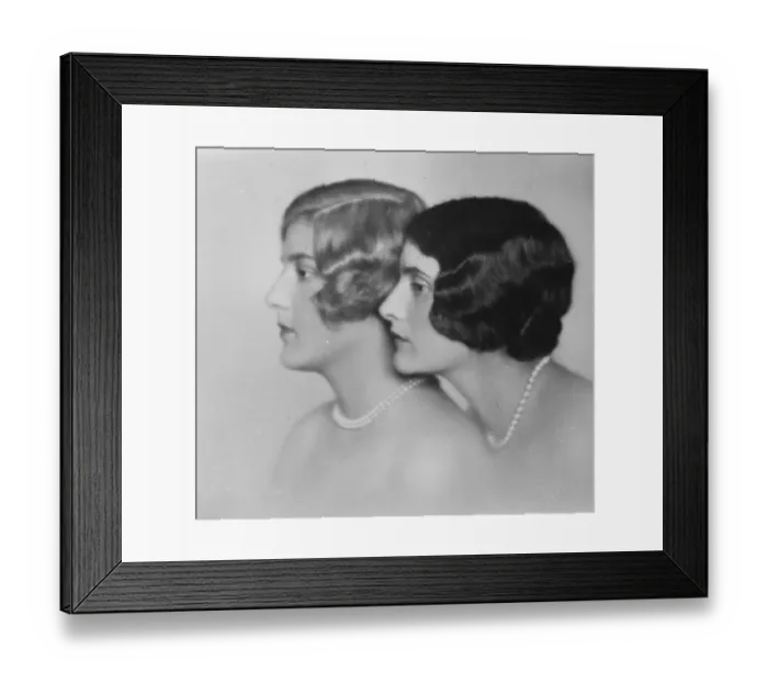 Framed Print : Wealthy American sisters who are engaged to Austrian Archdukes. The Misses Brookow of New York Framed Print : Wealthy American sisters who are engaged to Austrian Archdukes. The Misses Brookow of New York