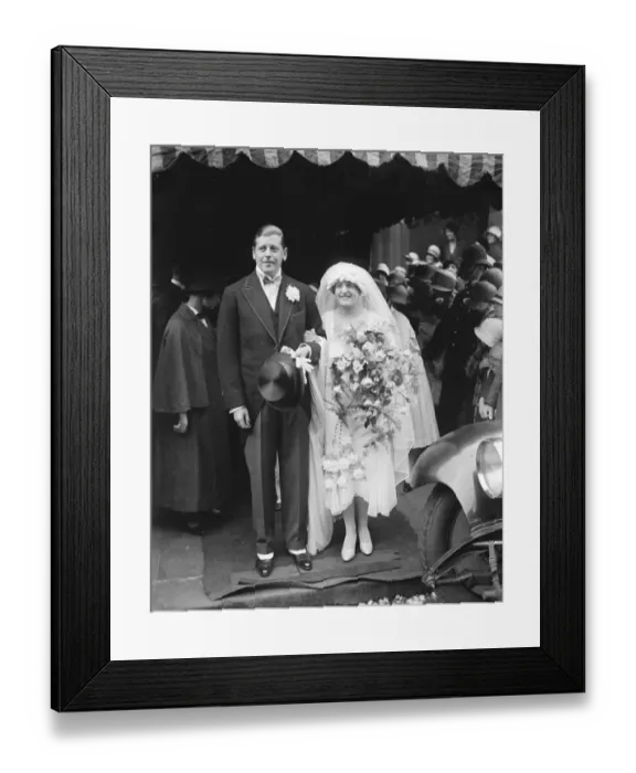 Framed Print : Sir Alfred Monds daughter weds. Sir Alfred and Lady Monds daughter Miss Nora Mond Framed Print : Sir Alfred Monds daughter weds. Sir Alfred and Lady Monds daughter Miss Nora Mond