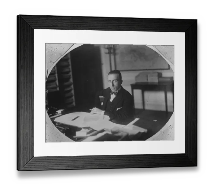 Framed Print : Mons G F Bergery married to Miss Lubor Krassin in Paris. 26 August 1927
