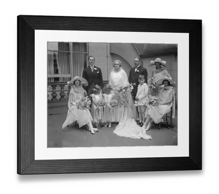 Framed Print : Lady Lattas daughter weds. Miss Mary Latta and Count de Crameyel were married at St James s Framed Print : Lady Lattas daughter weds. Miss Mary Latta and Count de Crameyel were married at St James s