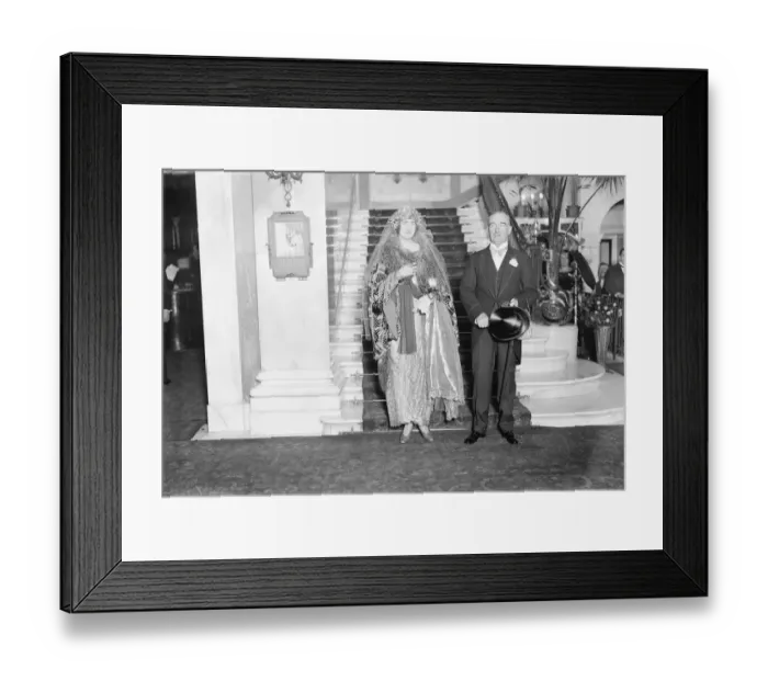 Framed Print : Wedding of Prince Ferdinand of Liechenstein and Miss Brunner The marriage took place Framed Print : Wedding of Prince Ferdinand of Liechenstein and Miss Brunner The marriage took place
