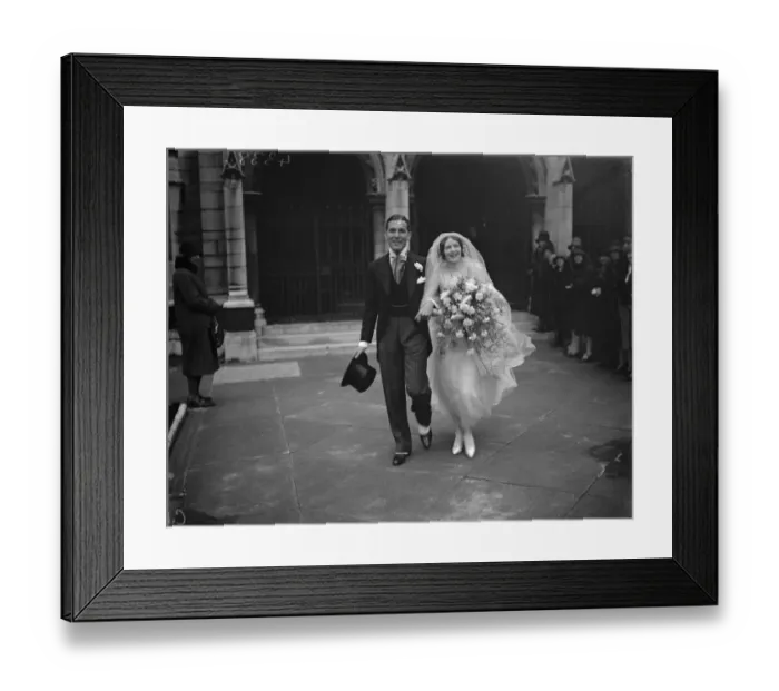 Framed Print : A Flying Officers wedding. The wedding of Miss F Bishopp and Flying Officer H W Pearson Rogers Framed Print : A Flying Officers wedding. The wedding of Miss F Bishopp and Flying Officer H W Pearson Rogers