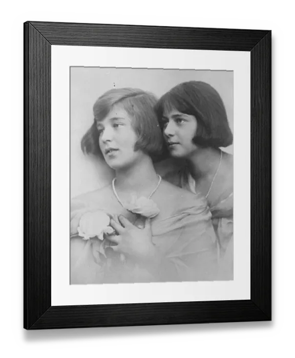 Framed Print : To be bridesmaids at the Serbian Royal Wedding Princess Ileana of Romania ( right Framed Print : To be bridesmaids at the Serbian Royal Wedding Princess Ileana of Romania ( right