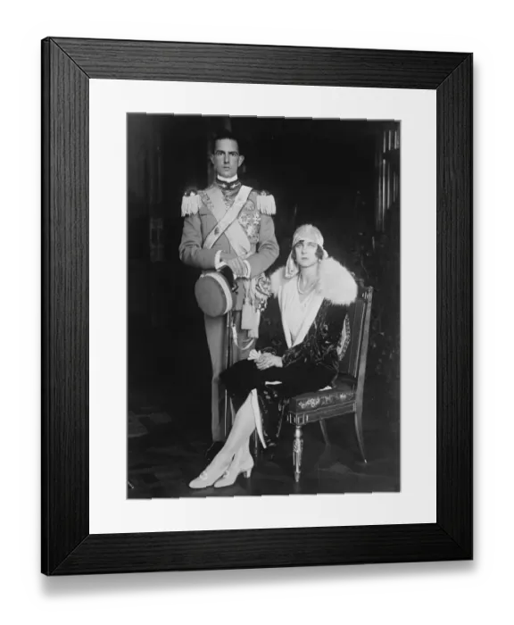 Framed Print : The Heir to the Italian throne and his betrothed a new photograph. A new picture Framed Print : The Heir to the Italian throne and his betrothed a new photograph. A new picture