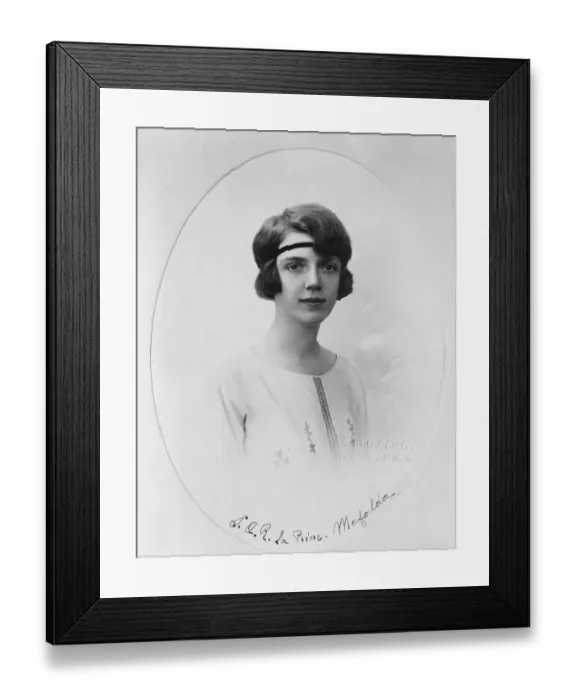 Framed Print : Italian Royal Engagement. The engagement has been announced of Princess Mafalda