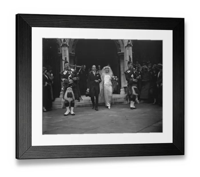Framed Print : Wedding of the Earl of Galloway and Miss Philippa Wendell. The wedding of the Earl of Galloway Framed Print : Wedding of the Earl of Galloway and Miss Philippa Wendell. The wedding of the Earl of Galloway