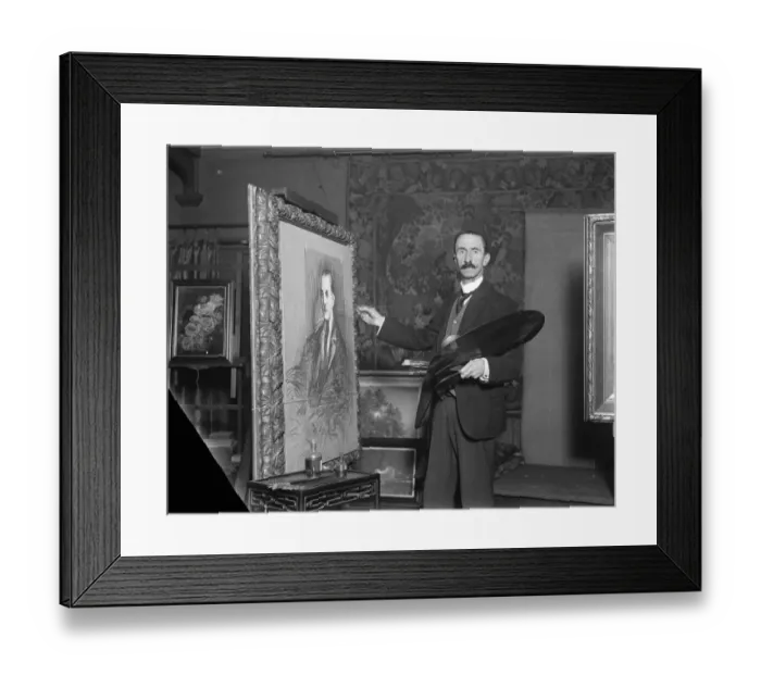 Framed Print : Lord Burghleys wedding presentation portrait. The artist Mr Shirley Slocombe Framed Print : Lord Burghleys wedding presentation portrait. The artist Mr Shirley Slocombe