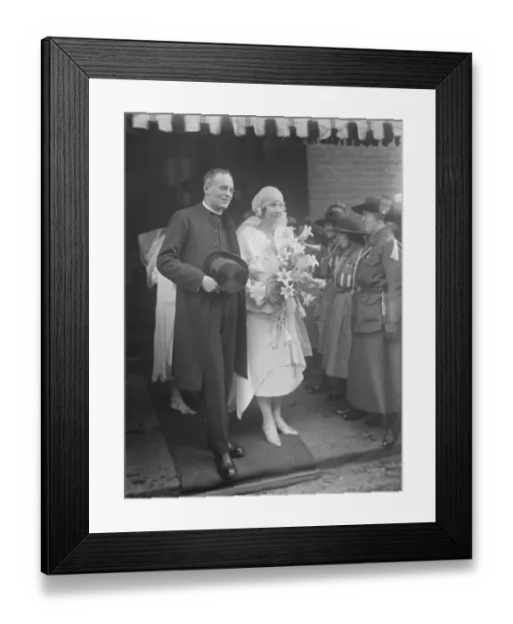 Framed Print : Wedding. The marriage between the REv. G E Allen Whitworth and Miss P Frances Eiric Framed Print : Wedding. The marriage between the REv. G E Allen Whitworth and Miss P Frances Eiric