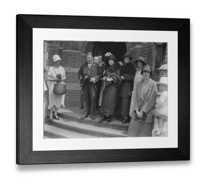 Framed Print : Harry Tates son married Mr R Hutchinson, son of Harry tate, was married at Christ Church Framed Print : Harry Tates son married Mr R Hutchinson, son of Harry tate, was married at Christ Church