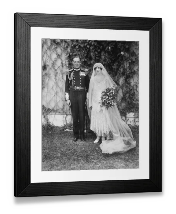 Framed Print : Wedding of Lady Margaret Scott and Lt Commander G Hawkins in CApe Town Bride Framed Print : Wedding of Lady Margaret Scott and Lt Commander G Hawkins in CApe Town Bride