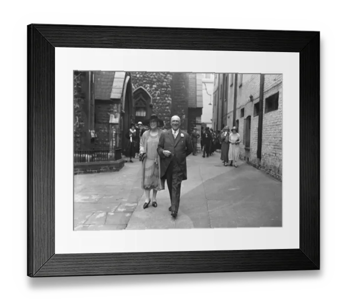 Framed Print : Vice Admiral as bridegroom. The marriage took place between Vice Admiral Sir Percy Grant Framed Print : Vice Admiral as bridegroom. The marriage took place between Vice Admiral Sir Percy Grant