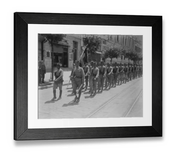 Framed Print : Preparing for the Royal Wedding at Belgrade Troops arriving in Belgrade to line Framed Print : Preparing for the Royal Wedding at Belgrade Troops arriving in Belgrade to line
