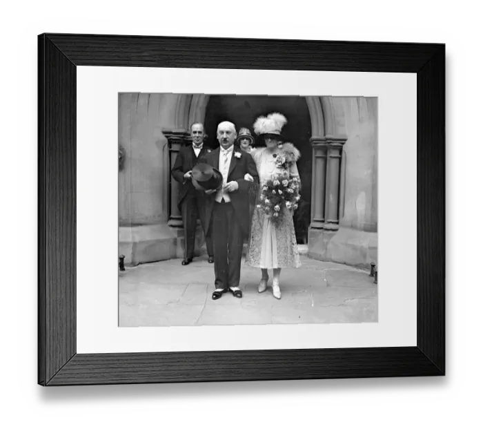Framed Print : Wedding of Sir Illtyd Thomas (Cardiff) and Mrs Henrietta Morgan at St Judes, South Kensington Framed Print : Wedding of Sir Illtyd Thomas (Cardiff) and Mrs Henrietta Morgan at St Judes, South Kensington
