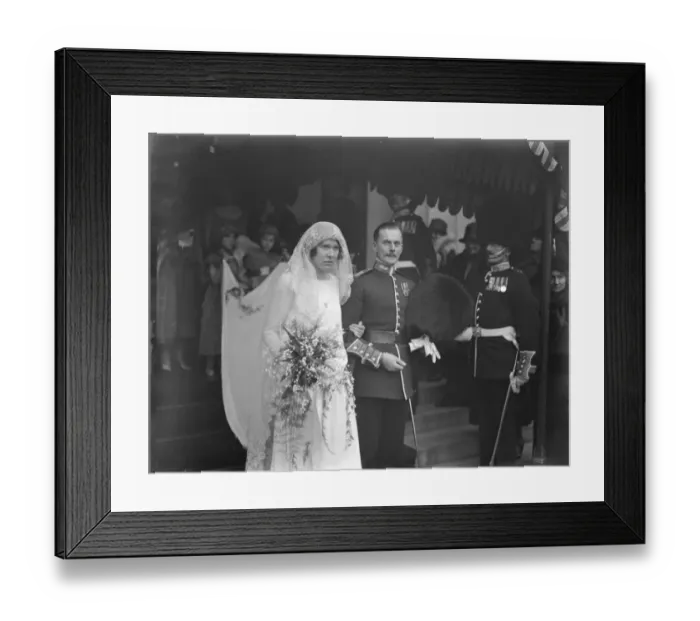 Framed Print : Lady Katharins Carnegies wedding. Mr W B L Manley and Lady K Carnegie were married Framed Print : Lady Katharins Carnegies wedding. Mr W B L Manley and Lady K Carnegie were married