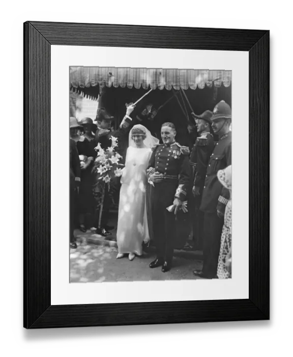 Framed Print : The navys popular rugby captain weds Lt W C T Eyres, the popular captain of Framed Print : The navys popular rugby captain weds Lt W C T Eyres, the popular captain of