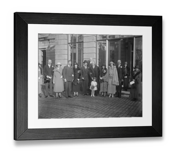 Framed Print : Lady H Gordon Lennoy weds Baron Cederstrom at Haveringland, near Norwich. Bride Framed Print : Lady H Gordon Lennoy weds Baron Cederstrom at Haveringland, near Norwich. Bride