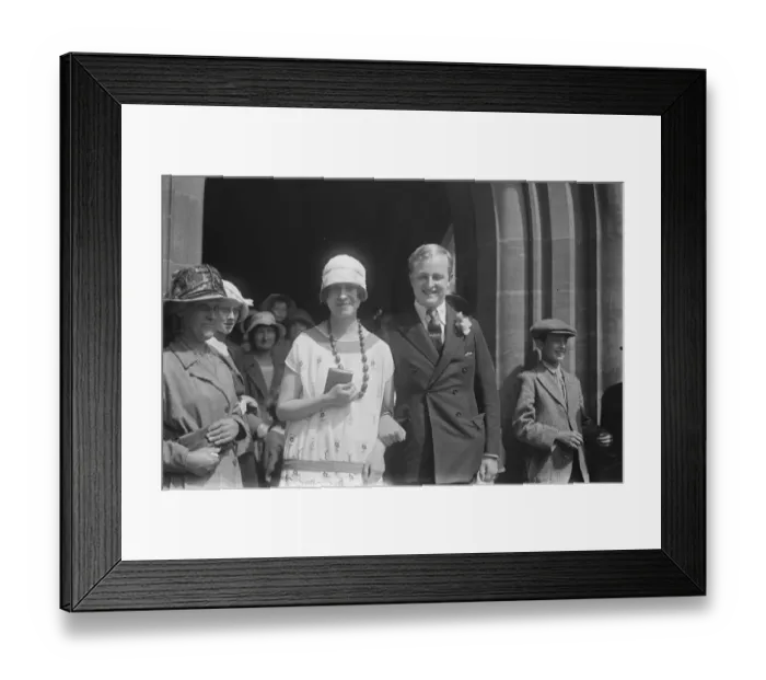 Framed Print : The shy Earl weds at Oxford The marriage between the Earl of Longford and Christine Framed Print : The shy Earl weds at Oxford The marriage between the Earl of Longford and Christine