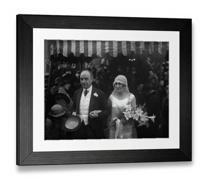 Framed Print : Lord Tollemache weds. The marriage of Lord Tollemache and Miss Lynette Pawson Framed Print : Lord Tollemache weds. The marriage of Lord Tollemache and Miss Lynette Pawson