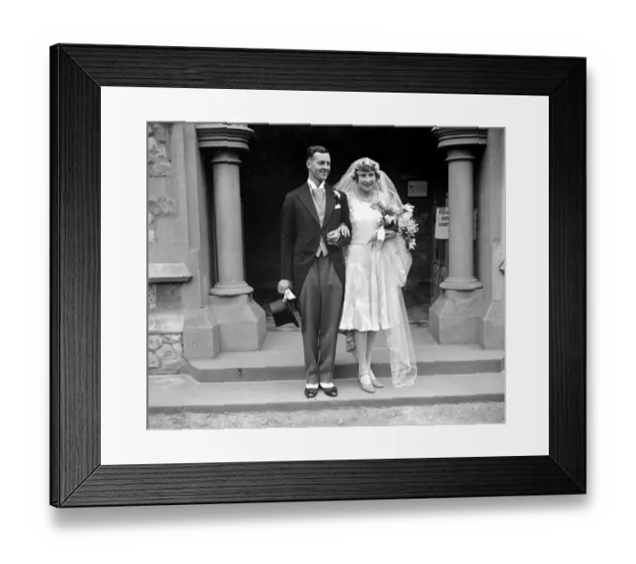 Framed Print : Wedding of Mr Edward H. Blackwell and Miss Rosamund Mary Reynolds at St Pauls Church Framed Print : Wedding of Mr Edward H. Blackwell and Miss Rosamund Mary Reynolds at St Pauls Church