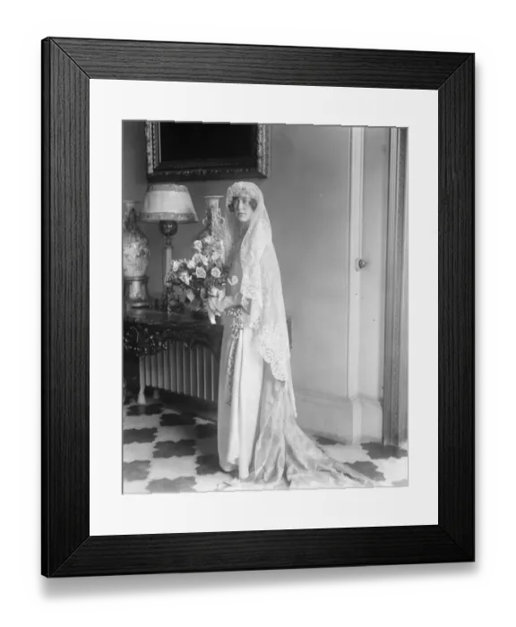 Framed Print : The Queens nephew and the Earl of Huntingdon niece married The marriage of