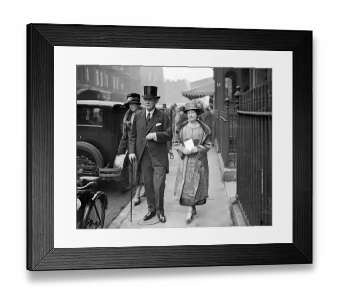 Framed Print : Nall-Cain: Pennyman wedding at St Marks North Audley street. Lord and Lady Aberconway Framed Print : Nall-Cain: Pennyman wedding at St Marks North Audley street. Lord and Lady Aberconway