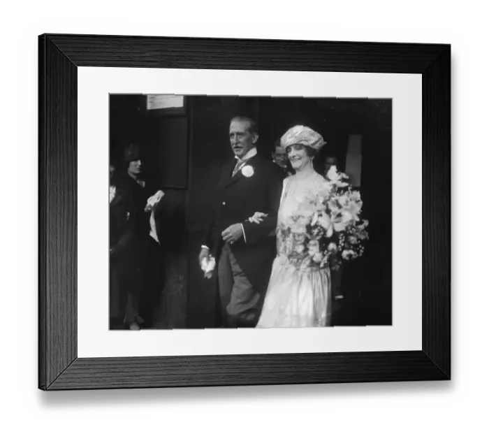 Framed Print : Wedding. The marriage between Sir Vincent Caillard and Mrs Maund took place Framed Print : Wedding. The marriage between Sir Vincent Caillard and Mrs Maund took place