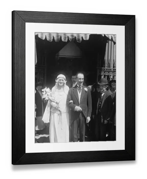 Framed Print : Sir John and Lady Lattas Elder Daughter is Married. The wedding of Major Philip Spence Framed Print : Sir John and Lady Lattas Elder Daughter is Married. The wedding of Major Philip Spence