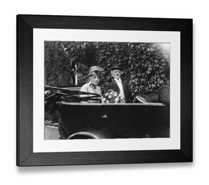 Framed Print : Golden wedding celebrated by another wedding. Mr J Tyson and his bride were re