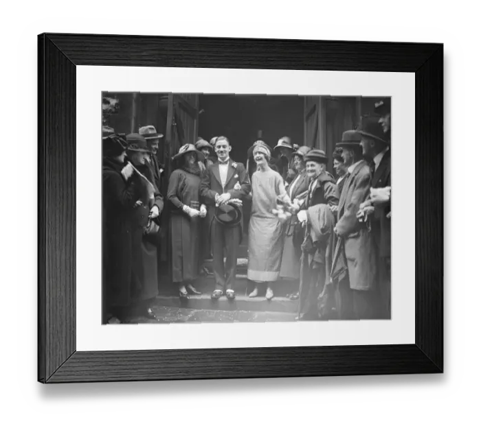 Framed Print : A doctors mayfair wedding Mr J B G Muir, M B, B S, F R C s, and Miss Eleanor Framed Print : A doctors mayfair wedding Mr J B G Muir, M B, B S, F R C s, and Miss Eleanor