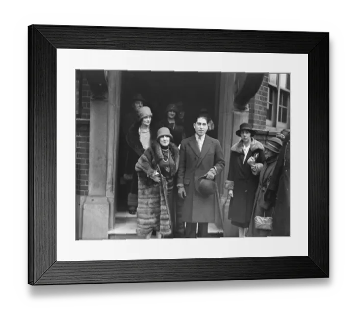 Framed Print : Wedding. Lady Sholto Douglas and Count Fernand Bertier de Sauvigny were married Framed Print : Wedding. Lady Sholto Douglas and Count Fernand Bertier de Sauvigny were married