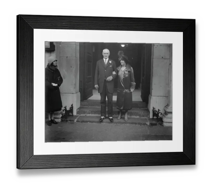 Framed Print : Lord Gerards cousin weds brother in law of Duchess of Westminster. The Hon Mrs
