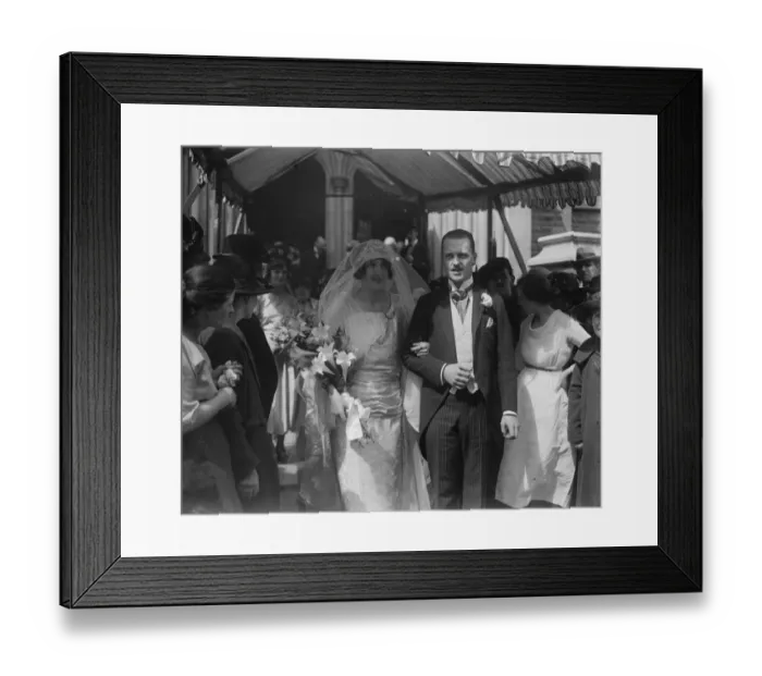 Framed Print : Wedding The wedding took place at St James Spanish Place on Wednesday between Miss Framed Print : Wedding The wedding took place at St James Spanish Place on Wednesday between Miss