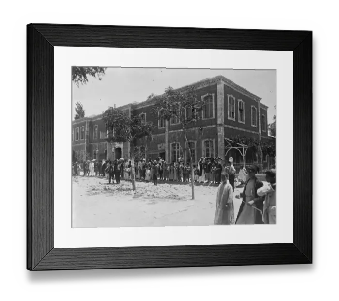 Framed Print : Field Marshal Sir E H Allenbys tour in Palestine The Municipal Buildings 1919 Framed Print : Field Marshal Sir E H Allenbys tour in Palestine The Municipal Buildings 1919