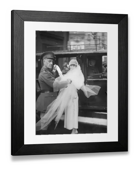 Framed Print : Wedding. The wedding took place at the Chapel Royal of Mr V Beveridge and the Countess Framed Print : Wedding. The wedding took place at the Chapel Royal of Mr V Beveridge and the Countess