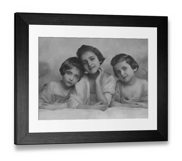 Framed Print : Little Song Brids for the Ex Kaiser Wedding The three sisters De Vries, nieces Framed Print : Little Song Brids for the Ex Kaiser Wedding The three sisters De Vries, nieces