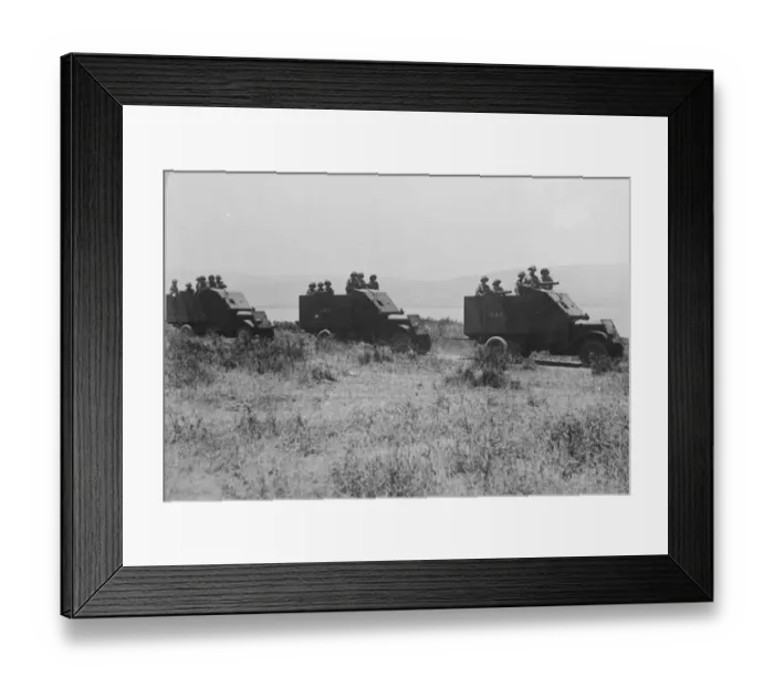 Framed Print : The Galilee Patrol RAF policing force in Palestine move around in armoured cars 8 Framed Print : The Galilee Patrol RAF policing force in Palestine move around in armoured cars 8
