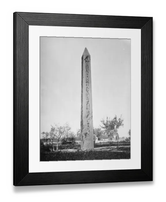 Framed Print : Cleopatras needle at Heliopolis. 28 May 1927